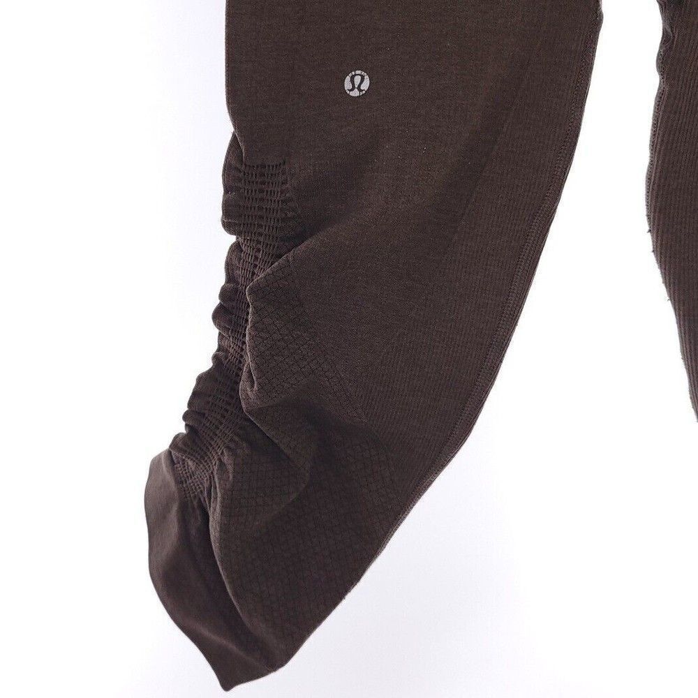 Lululemon Capri Solid Brown Athletic Active Leggi… - image 5